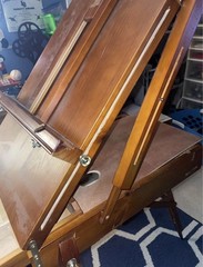 Solid Wood Adjustable Artist Easel – Folds Flat – Excellent Condition