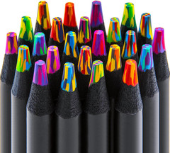 Art Supplies 24 Rainbow Colored Pencils, Teen Girl Gifts Trendy Stuff, Multic…