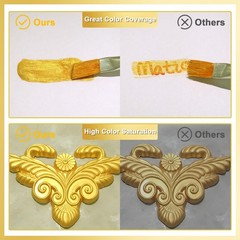Matio Acrylic Paint Metallic Gold, 120ML Pearlescent Effect Gold 120ML,