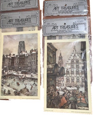 Holland Scenes Decoupage Prints Art Treasures 2 Sets/2 Vintage 1971 8″ x 5″