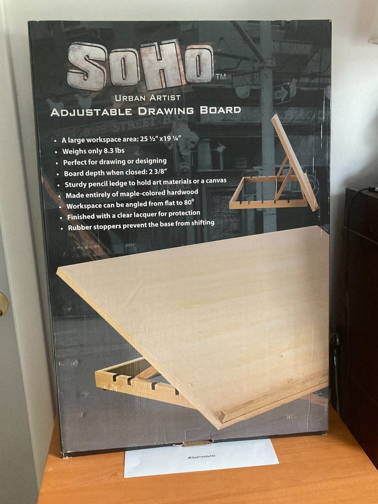 Soho Urban Artist Adjustable Drawing Board/Table Easel 19.75″ x 25.5″ New in Box