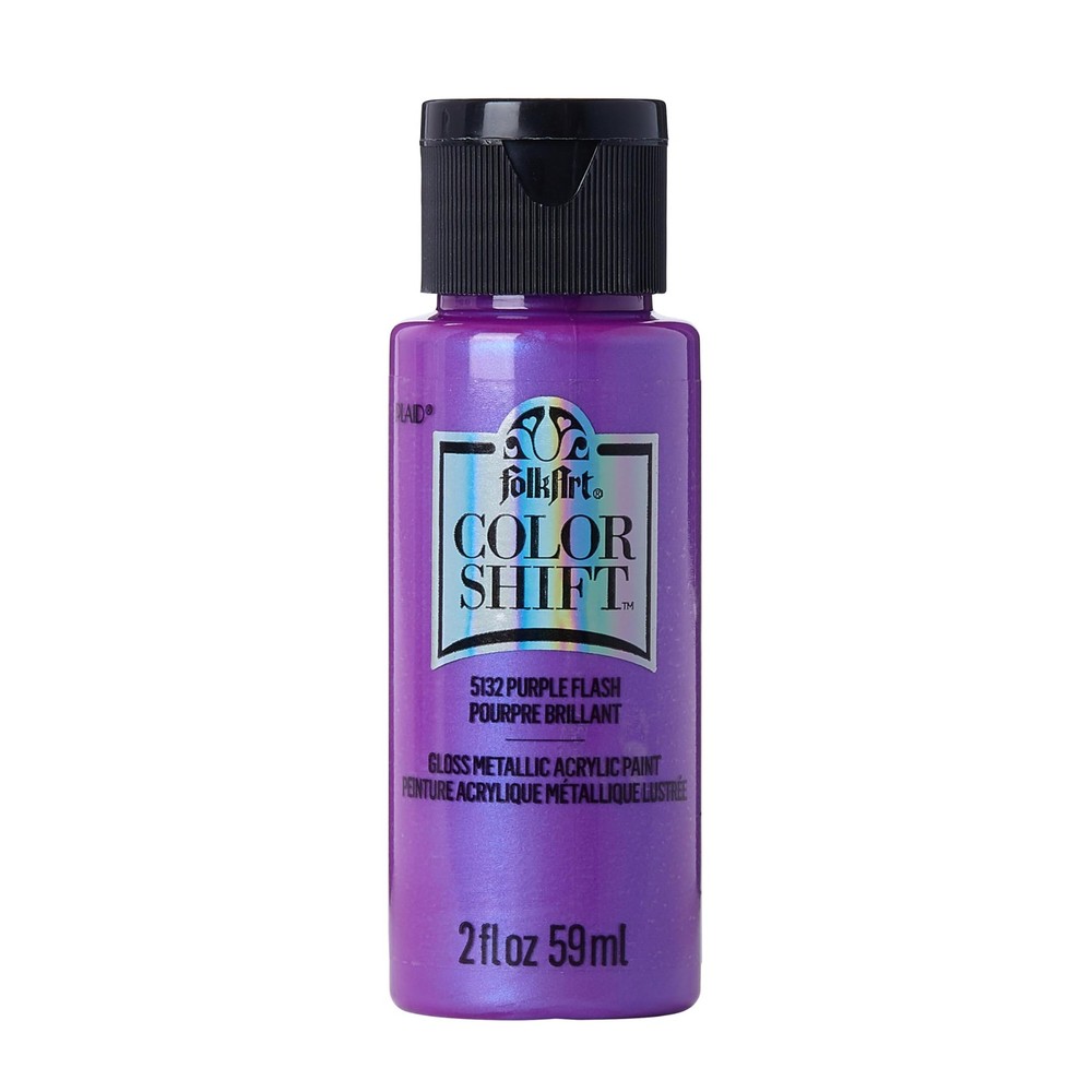 Color Shift Acrylic Paint Assorted Colors 2 Ounce Purple Flash