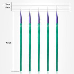 Detail Paint Brushes, Ultra Fine Tip Thin Brush for Fine Detailing & Art Paintin