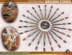 22 Brown Tones Paint Pens with Quick-Drying, Non-Toxic Formula – Ideal for Art