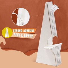 50 Pack Cardboard Easel Back Self Stick Stand Quality Acid-Free 7 In Tabletop