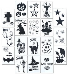 Halloween Stencils Craft Painting Stencils Airbrush Spray Paint (18 Designs)