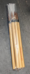 NEW 6 count #6, 9/32″ Dick Blick 56 Round Natural Hair Bamboo Brushes