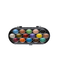 Yasutomo NPWC16 16 Color Pearlescent Watercolor Set, Assorted, Multicolor
