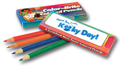 4 Kooky Color Brite Certified Non-Toxic Colored Pencils Kids Art Drawing 10 Pack