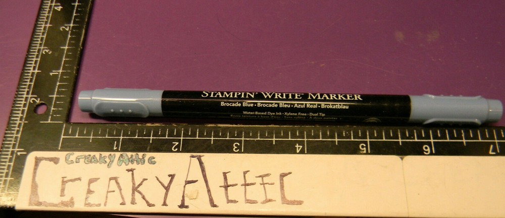 STAMPIN UP BROCADE BLUE MARKER DYE WATER BASED INK RETIRED #367 CREAKYATTIC