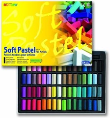 Soft Pastel Square Chalk Set 64 Colors for Drawing Coloring Sketching UK