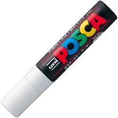 Uni Posca Extra Bold Marker, White (PC17K.1) 1 Count (Pack of 1),