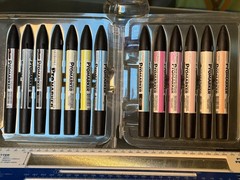 2x Marker Sets LETRASET Twin-tip Perm PROMARKER/ edding OHP-Marker 152 non-Perm