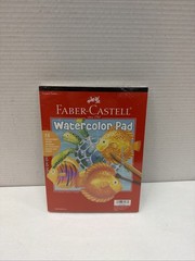 Faber Castell 15 Sheet Watercolor Paper Pad Heavyweight Cold Pressed 9×12 3 Pack