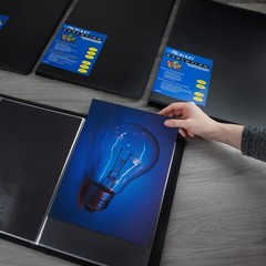 Photo Album Portfolio 9×12 with 48 Pages Black Presentation Book