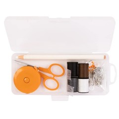 Sewing Kit 62 Piece Scissors Measuring Tape Pins Thread Case Fiskars