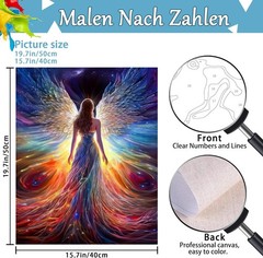 Angel Fairy Paint By Numbers Kit For Adults DIY Kit Wall Art Decoration Painting