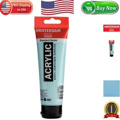 Artistic 120ml Sky Blue Light Acrylic Tube – Alkali Resistant, Medium Body