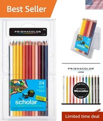 Scholar Colored Pencils – 24 Pack, Ideal for Drawing, Coloring & Shading