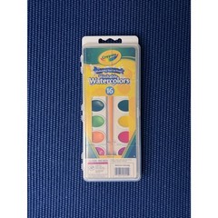 Crayola Washable Watercolor Paint Set 16 Count Pans with Brush New Sealed