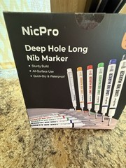 Nic Pro Deep Hole Long NIB marker. 12 Piece Set-NEW IN BOX-FAST SHIPPING