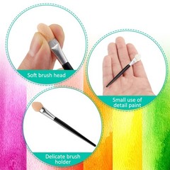 Zopeal 24 Pcs Sponge Applicators Pastel Small Small, Beige