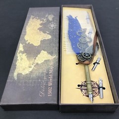 Dolin Youpin 1502 World Map Series Steampunk Feather Calligraphy Pen Set