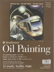 400 Series Oil Painting Pad 9×12 inch 10 Sheets Heavyweight Paper Stock