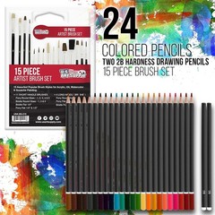 162-Piece Mega Wood Box Art Kit – Painting & Drawing Supplies for Adults