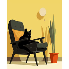 Paint by Number Kits Modern Art Cats & Dogs Paint Home DIY for Adults 16x20in