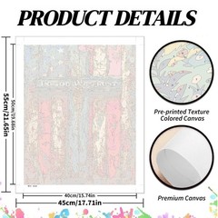 koemhxb American Flag Paint by Numbers Kit for Adults, 16 X 20,