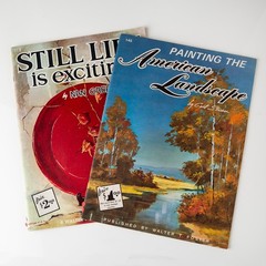 2 Walter T Foster Art Books, Still Life, American Landscape