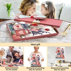 askkqtx Valentine’s Day Paint by Numbers Kit for Adults, DIY Love – MT22320