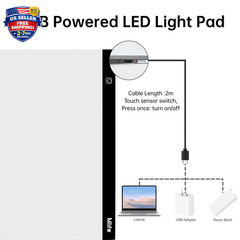 A2 LED Light Pad for Diamond Art Painting Light Board with 3 Brightness Tracing