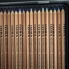 Lyra Rembrandt Set 72 Polycolor Pencils Assorted Colors in Box Artist Supplies