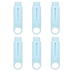6 Pack Erasers, Pencil Erasers Large Eraser Push Pull Cute Soft, Blue TPE