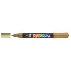 Gold Acrylic Paint Marker with Chisel Tip for Arts and Crafts Projects