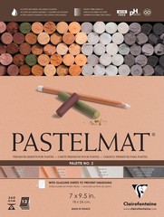 Clairefontaine Pastelmat 18 x 24 CM, Sienna, White, Brown, Charcoal Grey