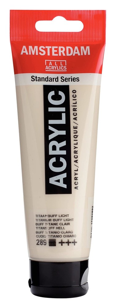 Acrylic Tube 120ml Titanium Buff Light for Art and Craft Projects
