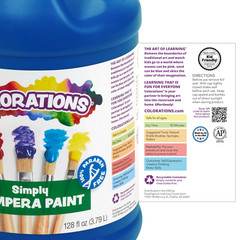 Paraben-Free Tempera Paint for Kids – 1 Gallon, Vibrant Violet. Non-Toxic and Ma
