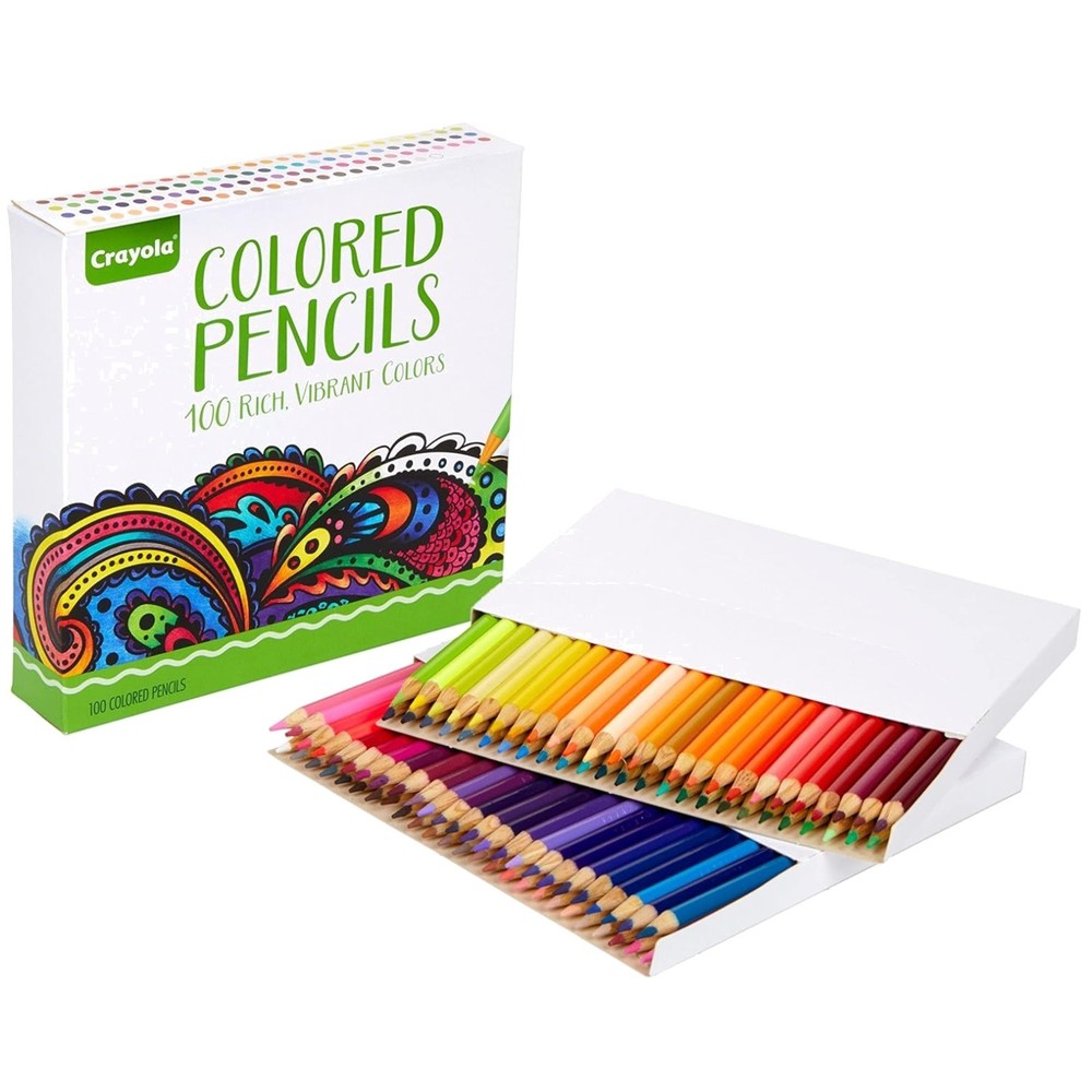 100-Count Adult Colored Pencil Set – Perfect for Vibrant Creativity