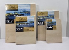 Da Vinci Pro Birch Wood Panels 4pk Of Various Sizes…NEW