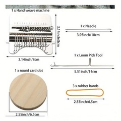 DIY Creative Braiding & Patching Machine Hand Knitting Wooden Speed Weave Loom