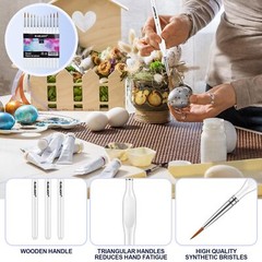 11-Piece Detailing Brush Set for Acrylic Painting Models and Face Painting