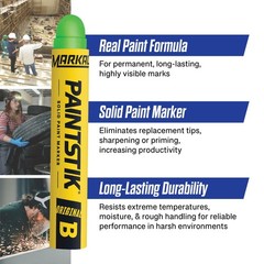 82836 F Paintstik – Rough Surfaces Solid Paint Marker, Flourescent Green (Pac…