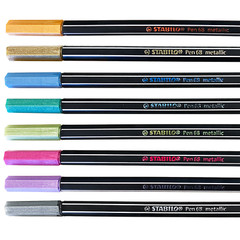 Stabilo Pen 68 Premium Felt Tip Fineliner Pens – 1.4mm – Metallic Colours