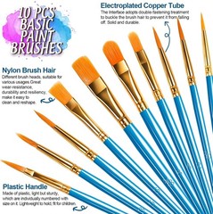 Kids’ Friendly Paint Brushes & Plastic Palette – Inspiring Creativity Everywhere