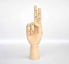 Wood Artist Drawing Manikin Articulated Mannequin with Wooden Flexible Finger…