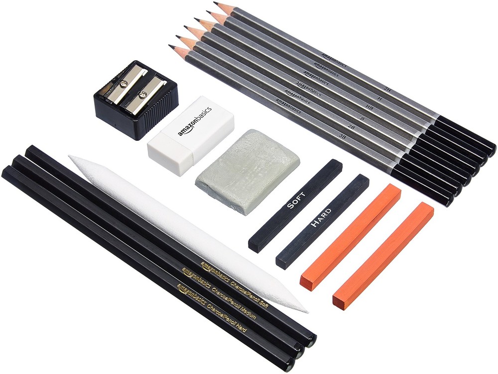 Sketching and Drawing Art Pencil Kit, Artist Supplies with Pencils, Erasers,