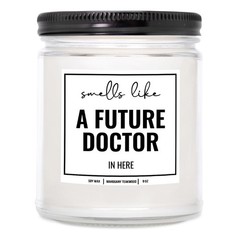 You Nique Designs Future Doctor Candle 9 oz – Med Student Gift, Medical White